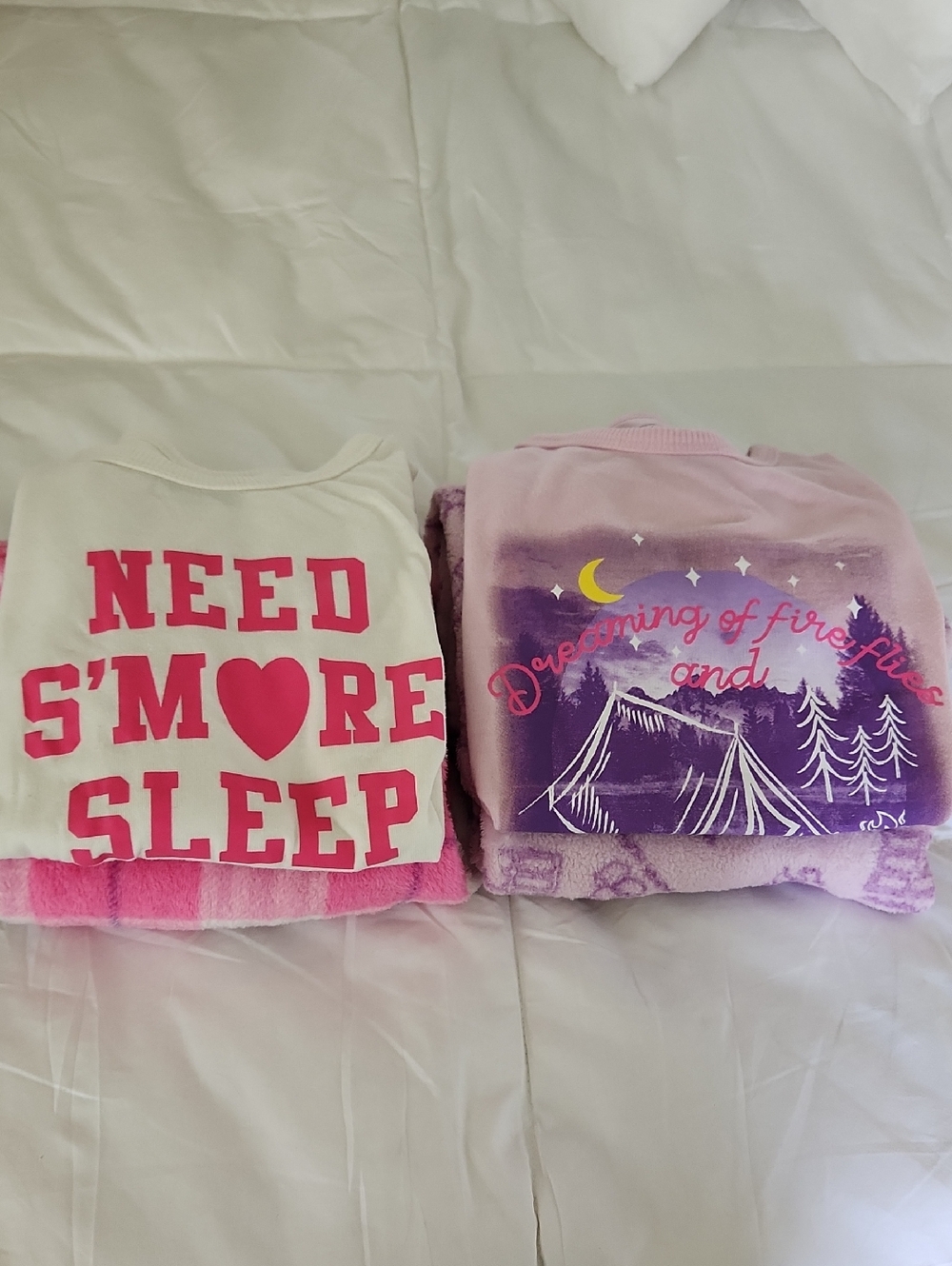 Eddie Bauer Girls Pink & Purple Two-Piece Pajama Set